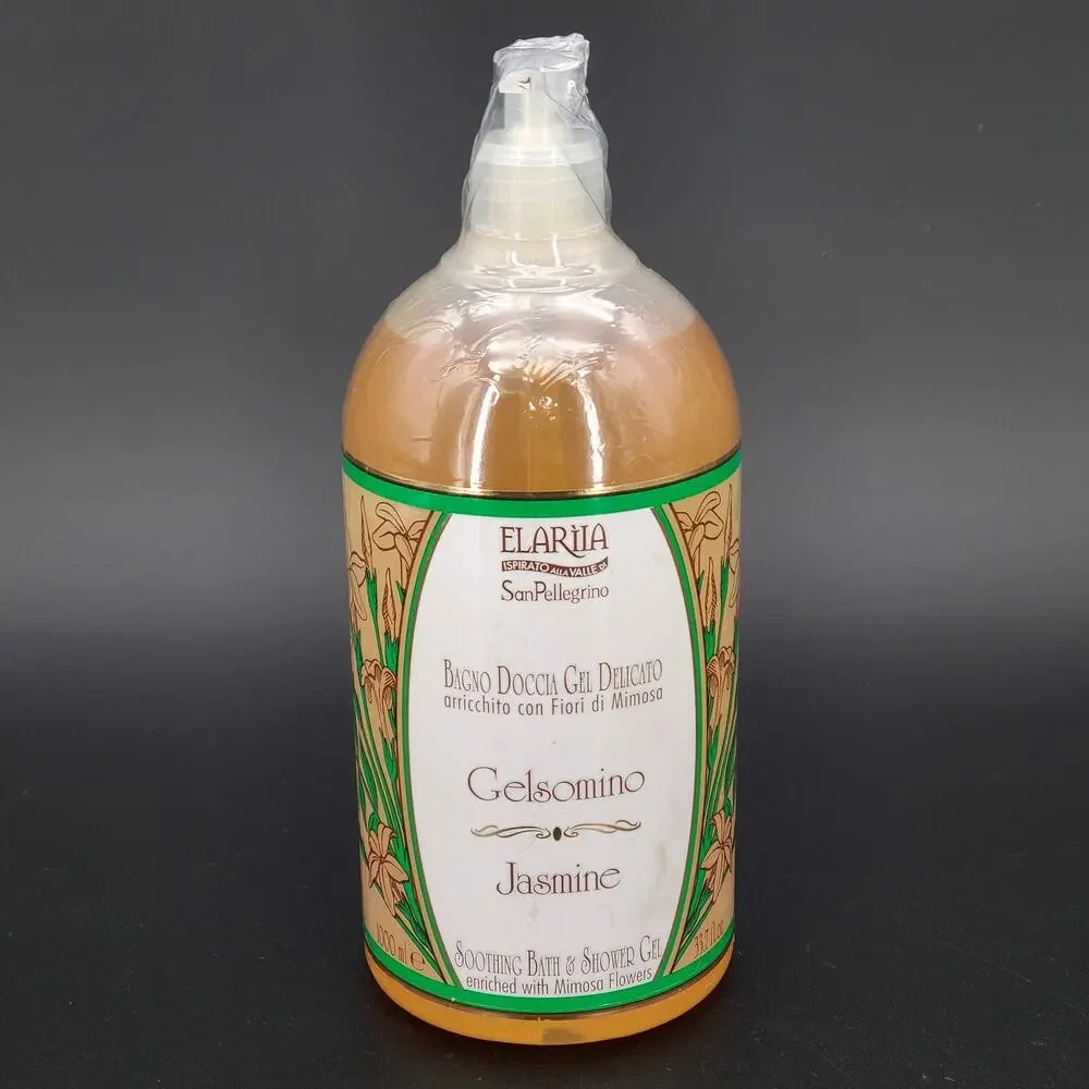 Elariia Jasmine Mimosa Flowers Soothing Bath & Shower Gel 33.7 oz NEW Sealed